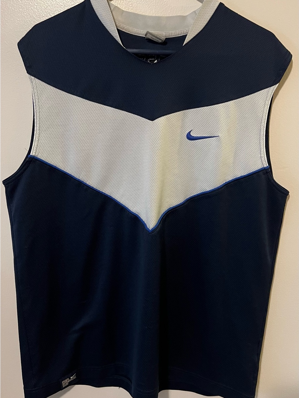 vintage Nike Air Force blue mesh sleeveless jersey